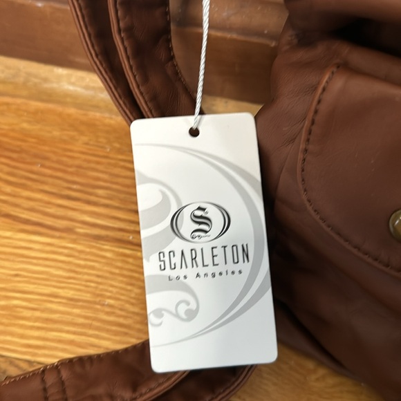 NWT Scarleton Women’s Brown Soft Multi-Pocket Adjustable Crossbody Purse Bag - Picture 3 of 10